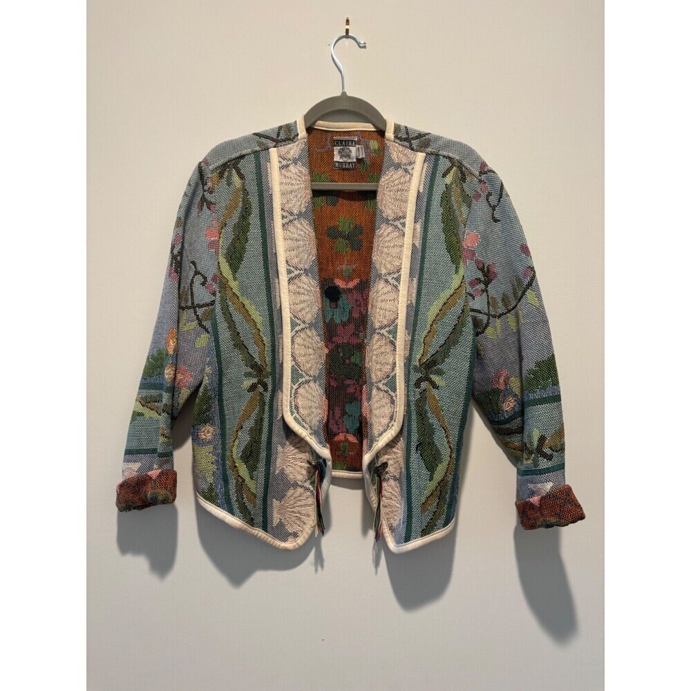 Floral Patterned Jacket - Multicolor - Picture 2 of 8